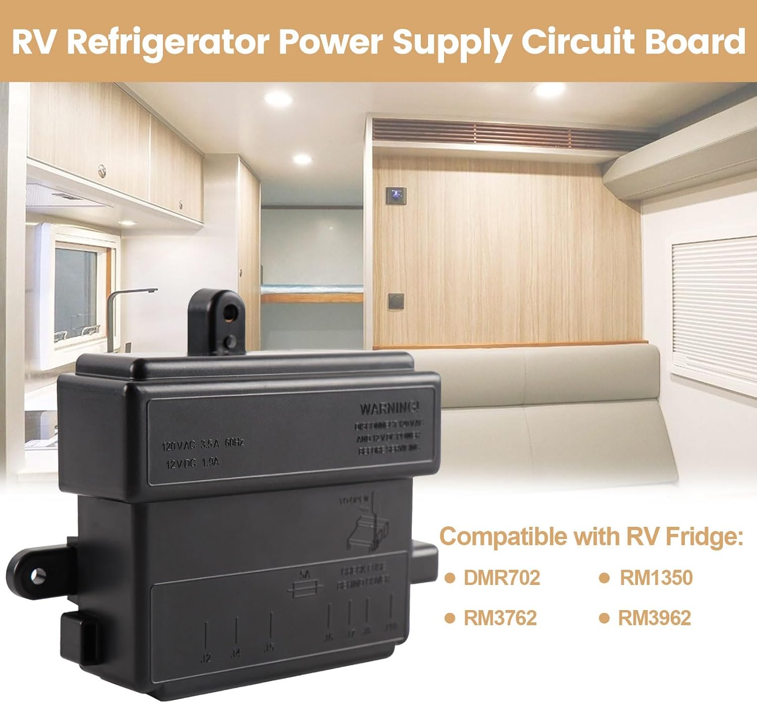 3316348.900 RV Fridge Control Board Compatible with DM2652 RM2852 etc Fridge Fridge Circuit Board, Replace 3316348900 3316348000 3850712013 RV Power Module Board