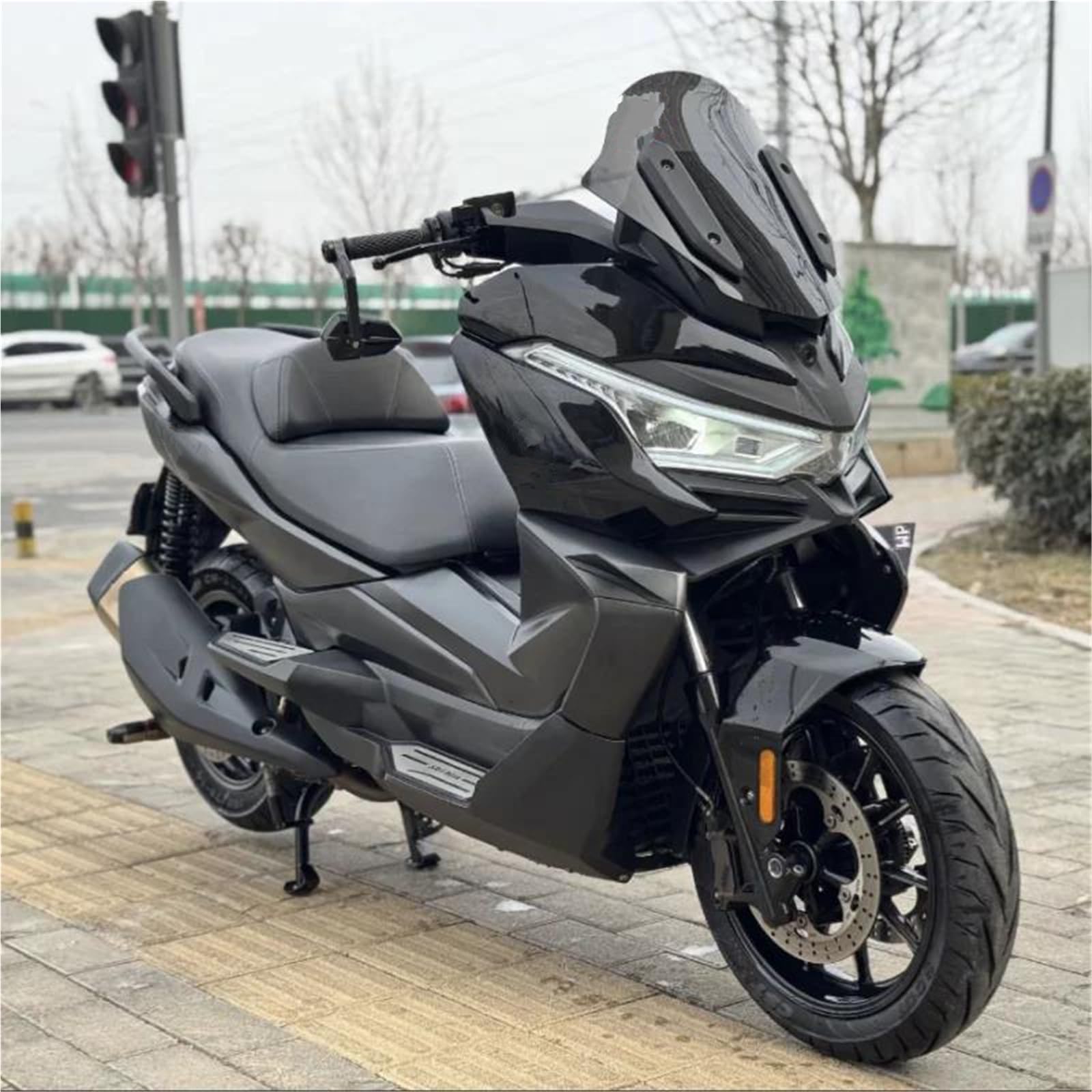 Dla VOGE 350 SR4MAX Części Motocyklowych Szyba Przednia Owiewki Przeciwwiatrowe Akcesoria Przedłużenie szyby motocykla(B)