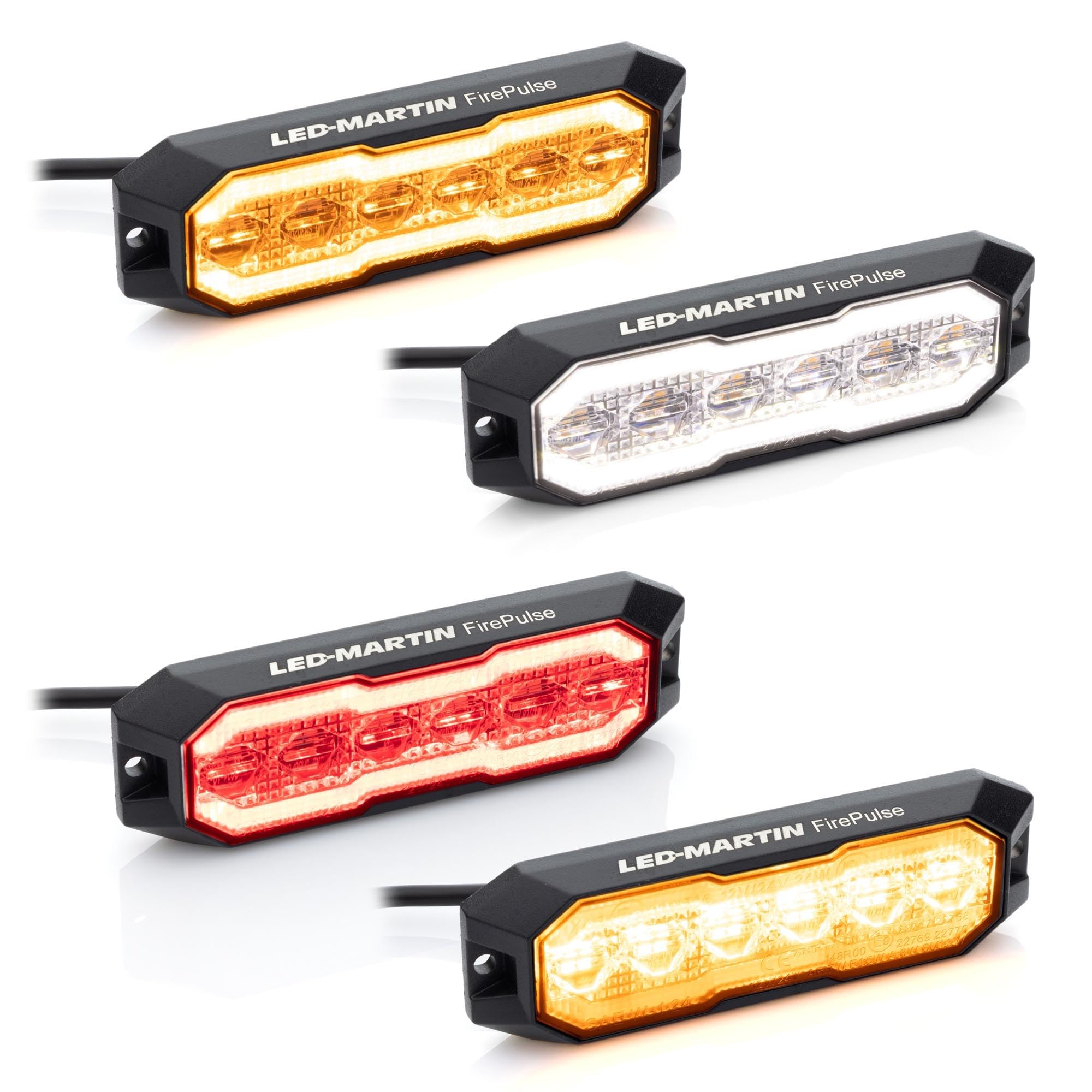 LED-MARTIN FirePulse Seitenmarkierungsleuchte gelb + Warnleuchte