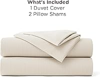 Vista 163 de Bedsure - Juego de ropa de cama de 3 piezas, prelavado, extrasuave, con 1 funda de edredón de 104 x 90 pulgadas con cremallera y 2 fundas