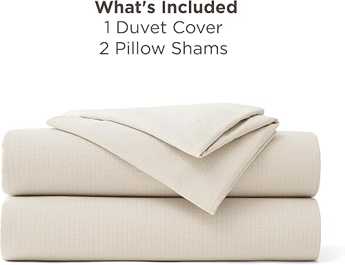 Vista 269 de Bedsure Juego de funda de edredón, tamaño individual, suave y prelavado, blanco, 2 piezas, 1 funda de edredón de 68 x 90 pulgadas, cierre