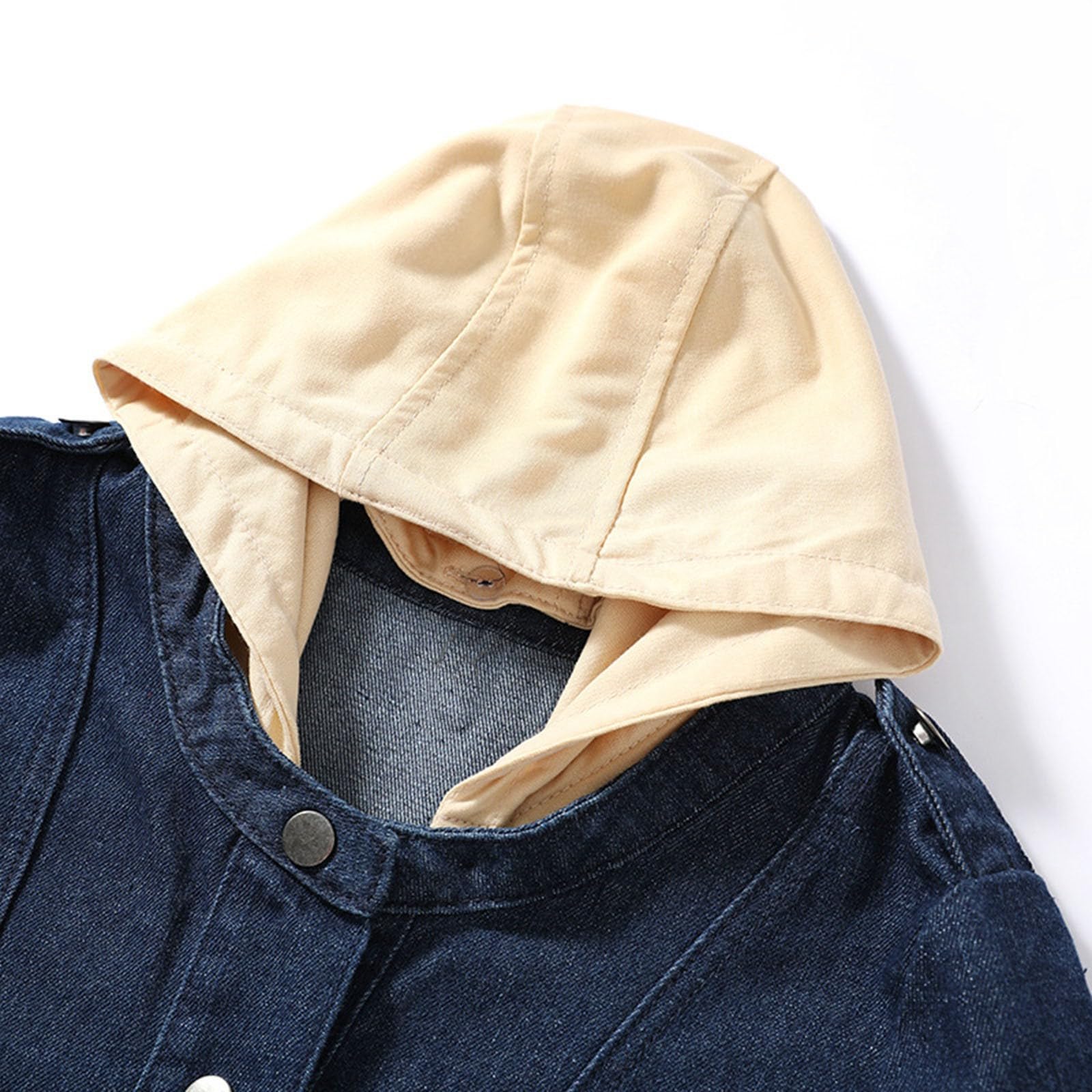Chaquetas Vaqueras De Mujer, Chaquetas De Mezclilla Classic Trucker Corte Ajustado Color con Cuello Kent Y Bolsillos, Chaqueta Elástica Chaqueta De Jean Chaqueta De Entretiempo Chaqueta Mujer Jacket