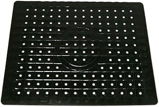 Yius Inserto per lavello, protezione per lavello, tappetino antigoccia tagliabile, inserto per lavello protegge la superficie del lavandino e le stoviglie, tappetino per lavello (nero rettangolare)