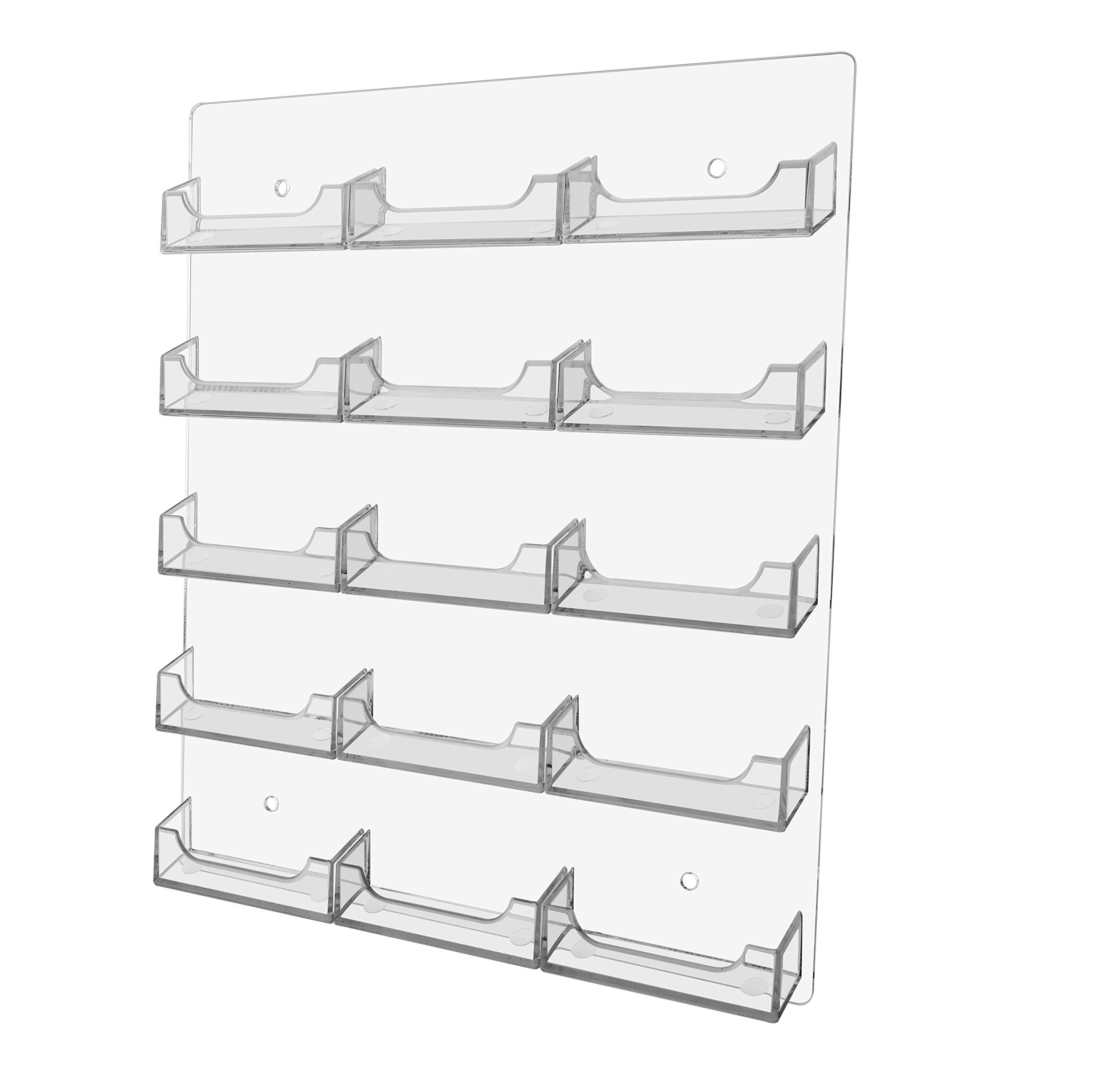Marketing Holders 24 Pack Business Card Holder Wall Rack with Hardware for 3 5 x 2 Appointment or