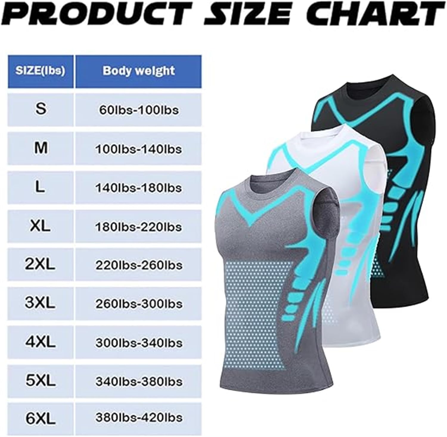 Vitaboost Maillot de compression sans manches pour homme pour construire un corps parfait, gilet de sport sans manches, gilet de compression gainant