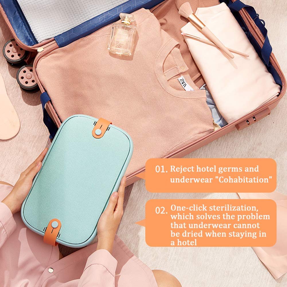 WSHA Borsa per disinfettante a Luce UV Pieghevole da 10 Litri, asciugatrice disinfettante con detergente UV-C, Bacchetta di Luce UV da Viaggio Staccabile, per biberon, Biancheria Intima, Telefono