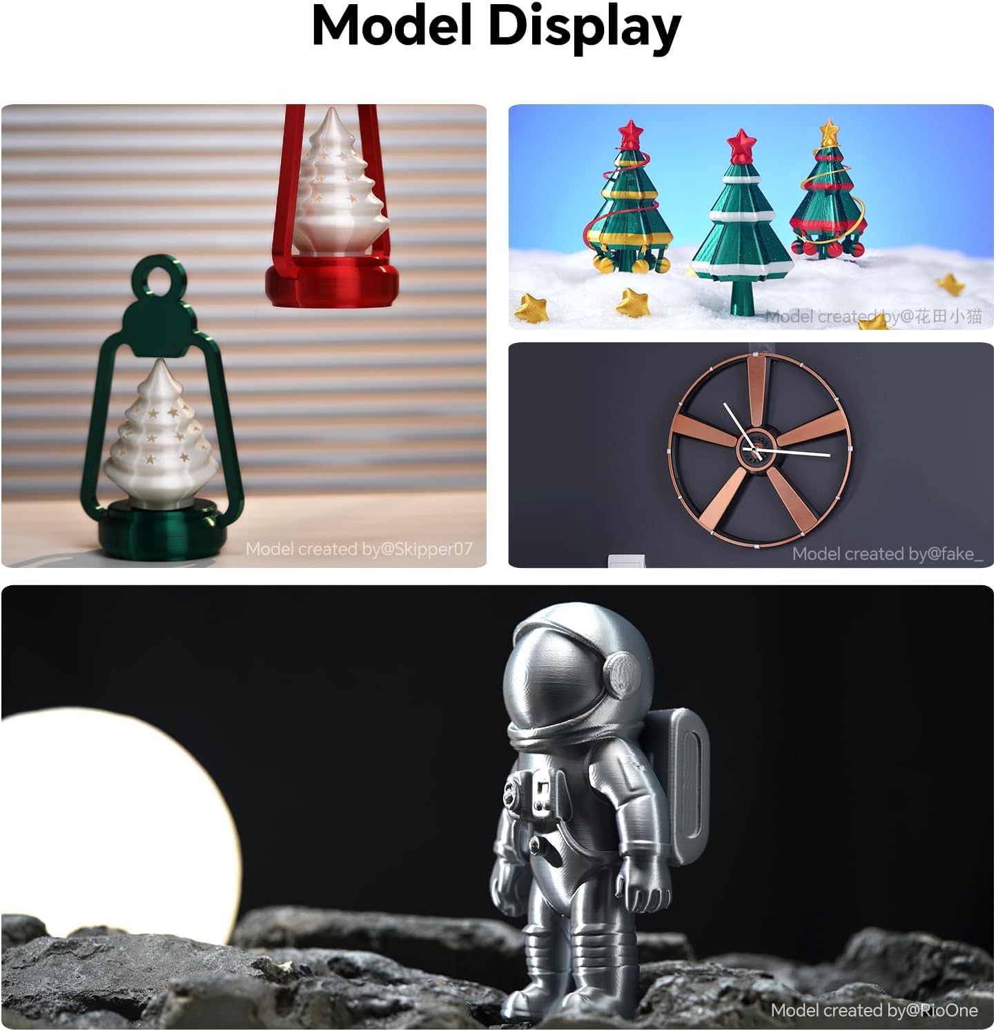 ANYCUBIC Silk Christmas Filament for Christmas Gifts and Decorations, Shiny 3D Printer PLA Filament 1.75mm Dimensional Accuracy +/- 0.02mm, 1KG Reusable Spool (2.2 lbs), Silk Christmas Green - Image 7