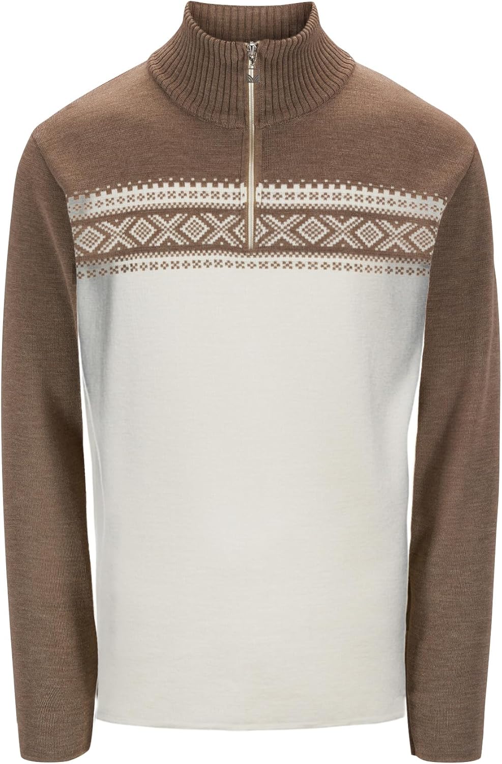 Dale of Norway Dalestolen Men’s Sweater - Merino Wool Mock Neck Sweater for Men – Quarter Zip Pullover -High Neck Ski Sweater