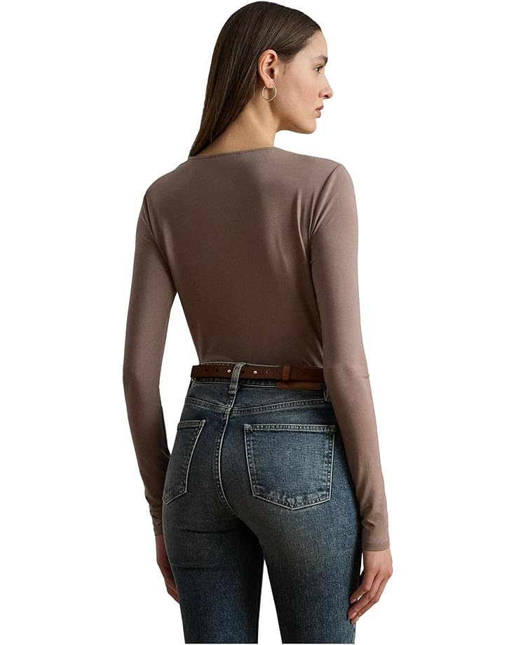 Lauren Ralph Lauren Stretch Jersey Asymmetrical Top - #2 of 4