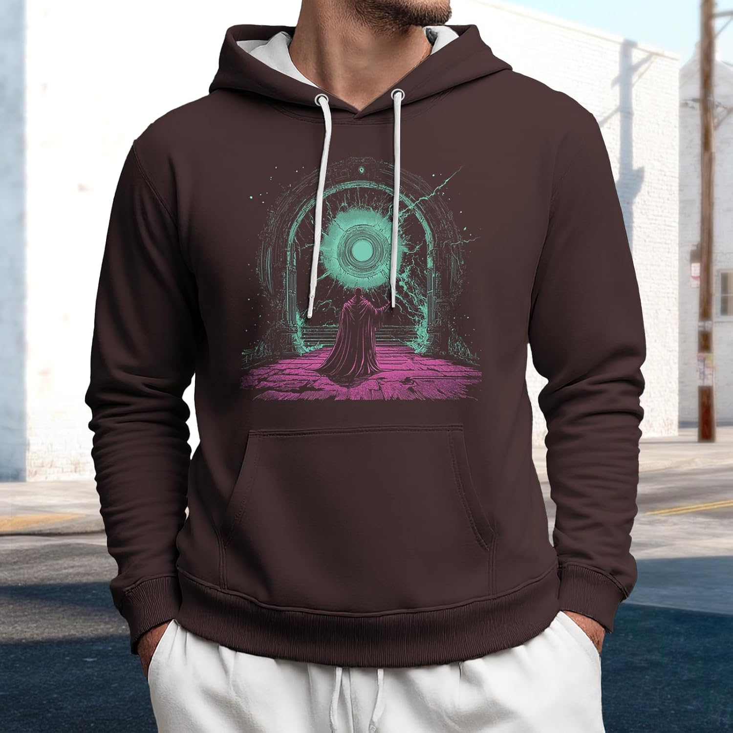 Big And Tall Hoodies For Men Comfy Sweatshirts With Pocket Rap Pullover Fashion Outfits Breathable Fall Clothes - Image 2