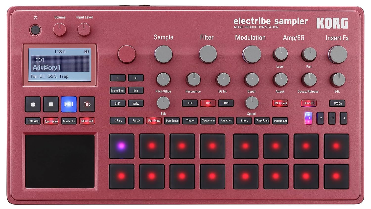 KORG ELECTRIBE2Srd electribe Sampler in ESX Red with V2.0 Software - Review, Price and Buying Guide