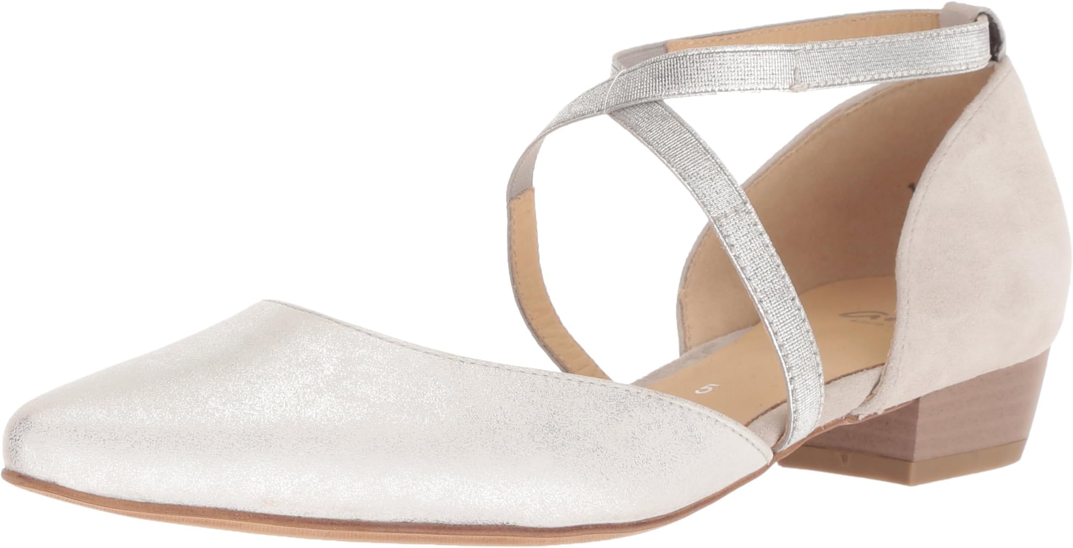 ara Women's Poppy Pump, Silver Dusty Calf, 5 M US