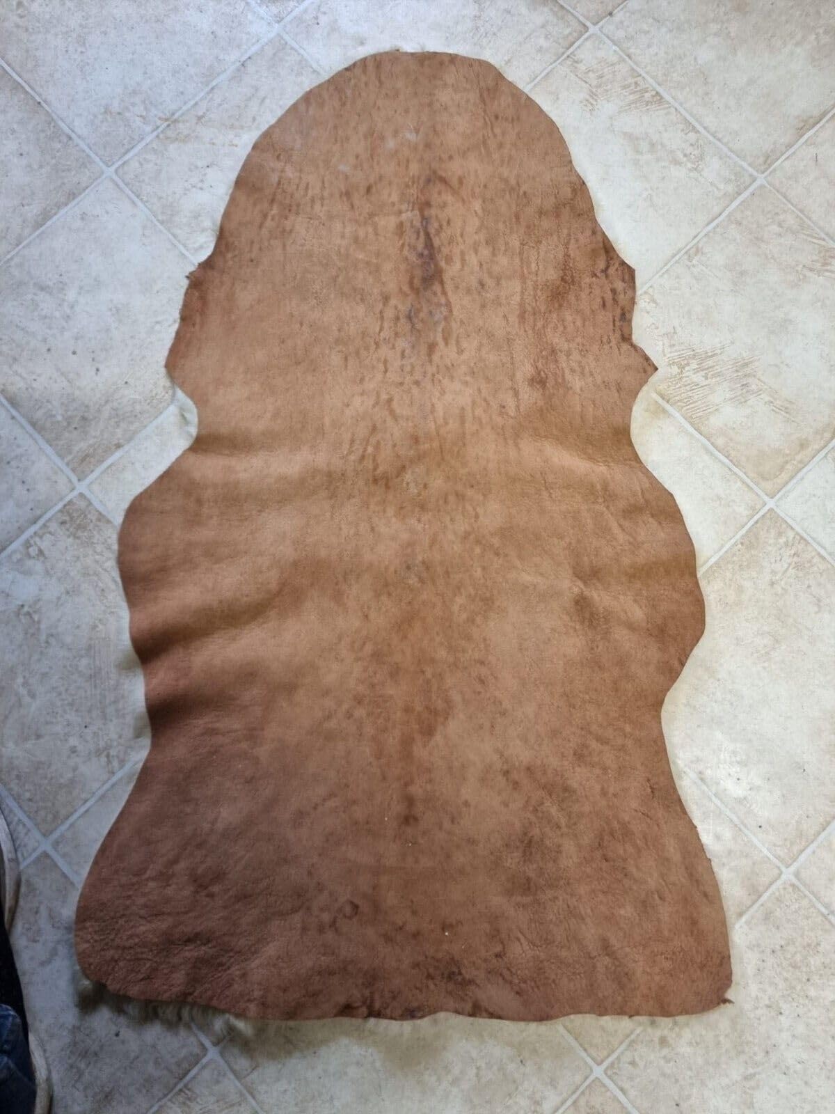 Echtes Schaffell Lammfell Schaffelle Lammfelle Fell Hell 2.Wahl Schnäppchen (90cm lang)