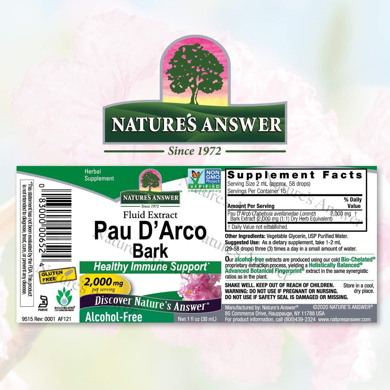 Hоttеѕt Sаlеѕ Nature's Answer PAU D'Arco Inner Bark | Supports Healthy Immune System | Helps Maintain Intestinal Flora | Alcohol-Free, Gluten-Free, Kosher Certified & No Preservatives 1oz Hоt Dеаlѕ Nature's Answer PAU D'Arco Inner Bark | Supports Healthy Immune System | Helps Maintain Intestinal Flora | Alcohol-Free, Gluten-Free, Kosher Certified & No Preservatives 1oz
