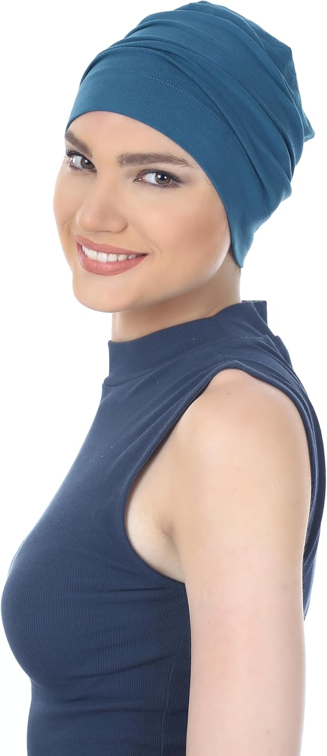 Unisex Bamboo Beanie Sleep Cap for Sensitive Skin, Hair Loss, Alopecia, Chemo, Indoors and Outdoors - Image 6