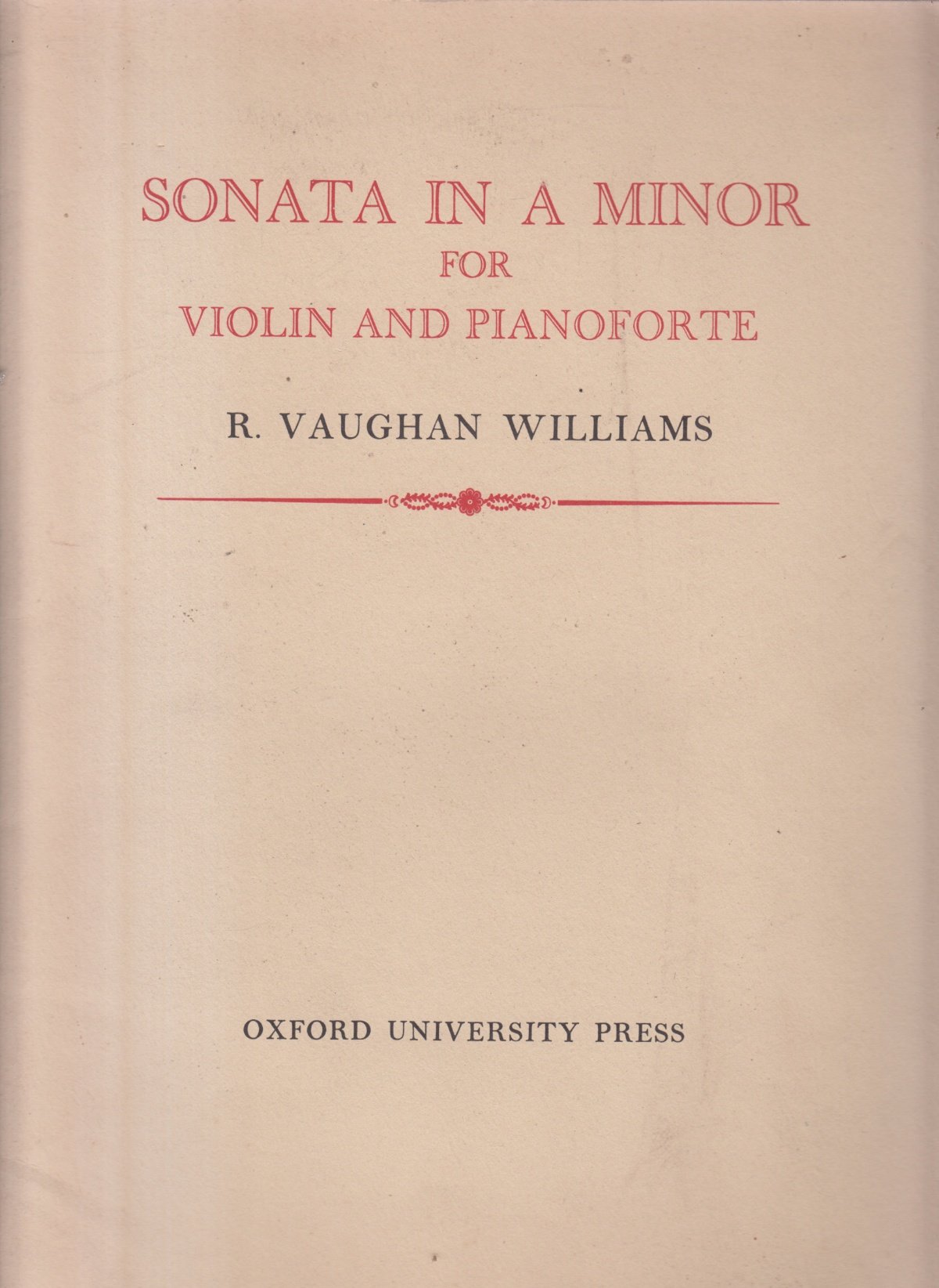 Sonata in a Minor partition violon piano duo musique classique