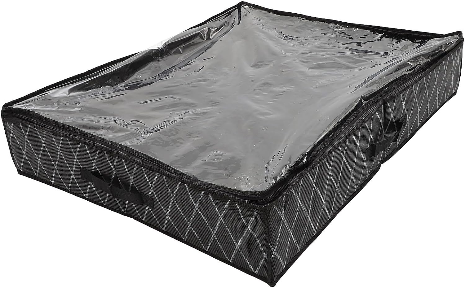 Underbed Shoe Organizer 10 Compartments Non Woven Fabric Black