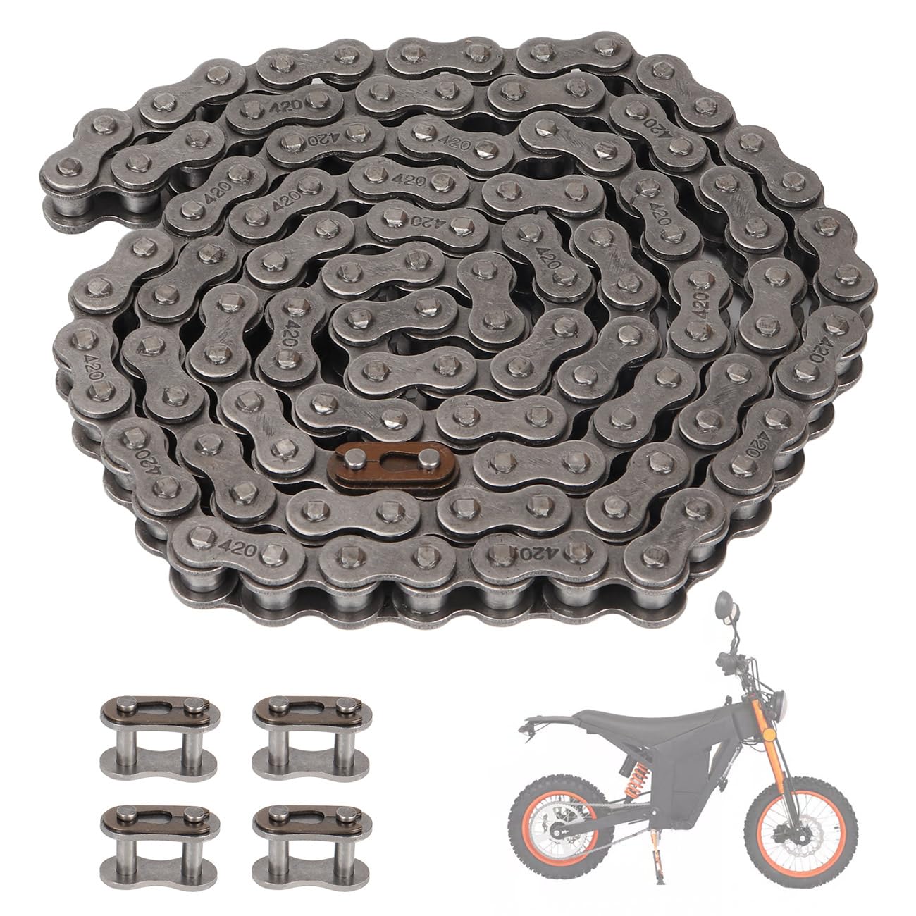Chains for Dirt Bike Ebike Accessories Compatible with Tutti Tutto Soleil 01