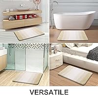 Vista 334 de OLANLY Juego de 2 alfombras de baño de 2 piezas, alfombras de baño de microfibra suave y absorbente y alfombra de inodoro con contorno