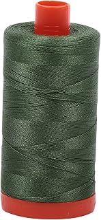 Aurifil Mako Cotton Thread Solid 50wt 1422yds Very Dark Grass Green