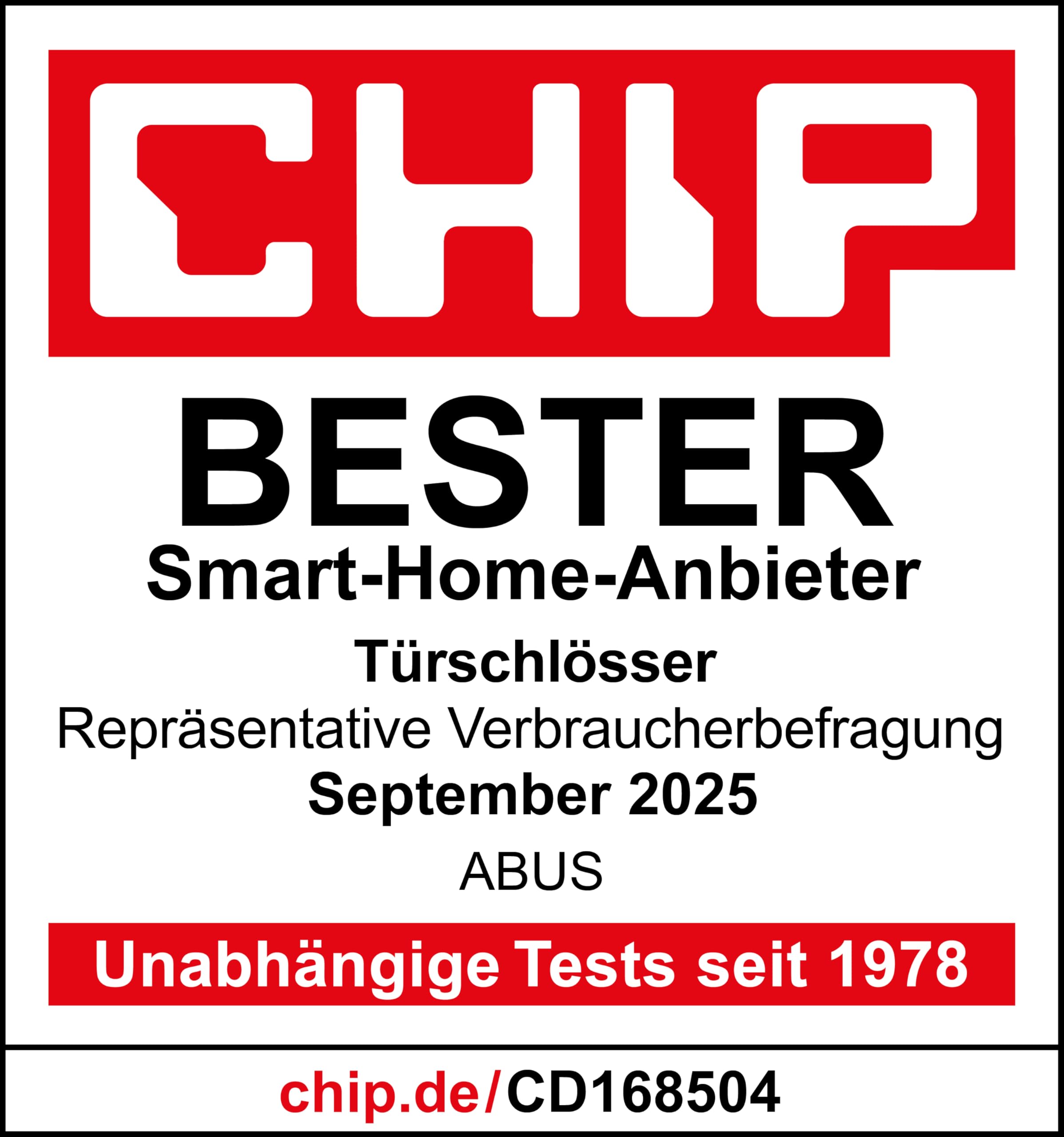 ABUS Fensterantrieb WINTECTO One – smarter Fenstergriff für Fenster, Balkon- und Terrassentür – mit Alarmfunktion – einfache Montage ohne Bohren – Weiß, gleichschließend (AL0145)