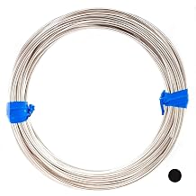 20 Gauge, 935 Argentium Silver Wire Round Half Hard Made in USA - 10FT by CRAFT WIRE