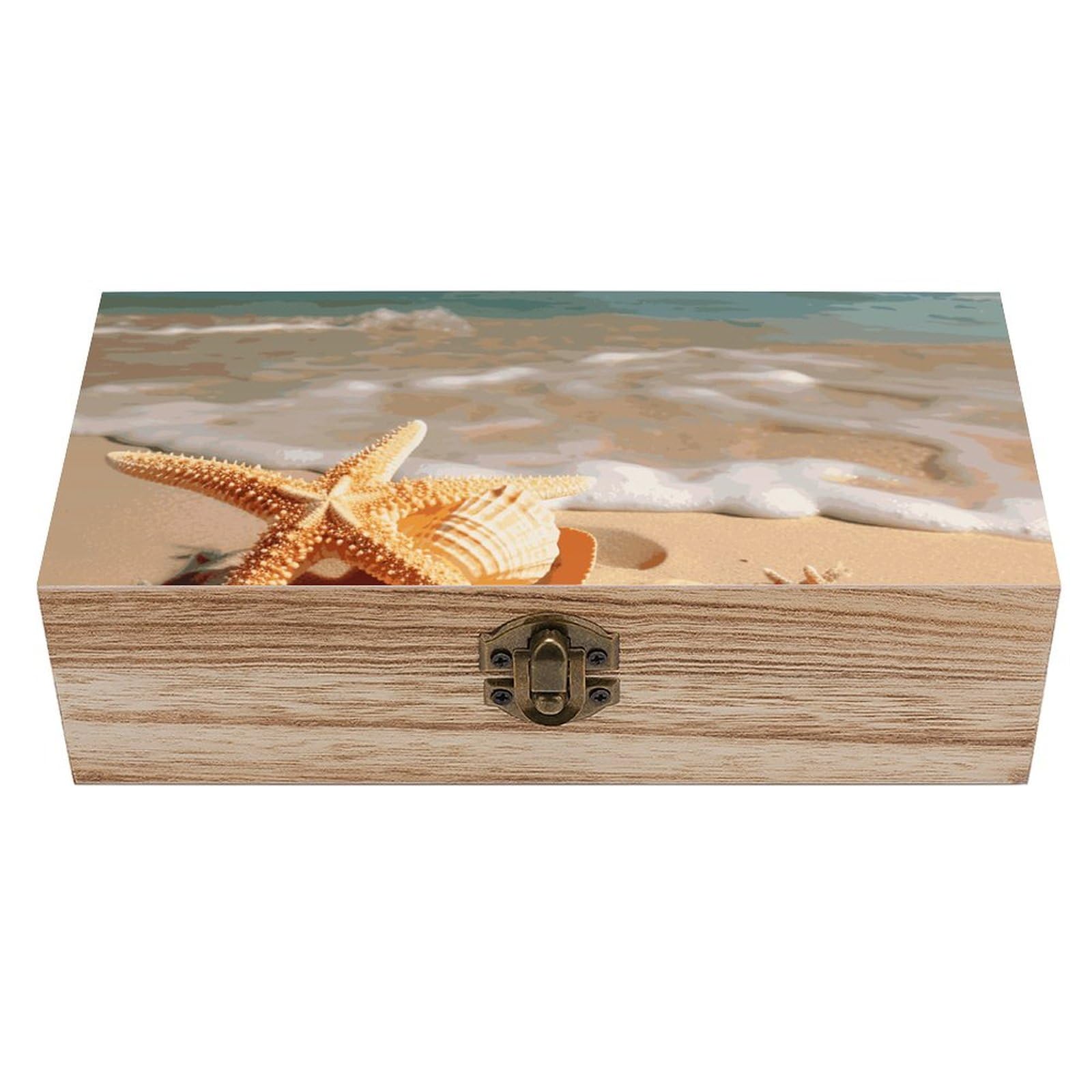 Boîte de rangement en bois pour bijoux finis les souvenirs éparpillés