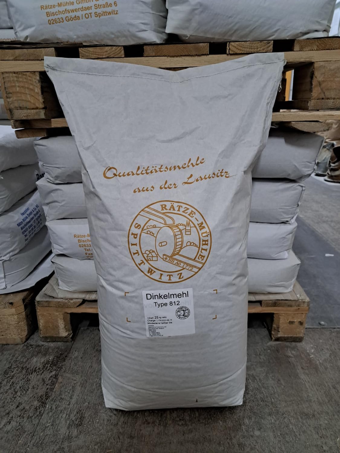 Dinkelmehl Typ 812 in 25kg bester regionaler Qualität von der Rätze-Mühle