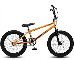 Bicicleta aro 20 BMX Pro-X Infantil Série 1 Aro Aero Freio V-Brake - Laranja+Preto