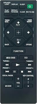 RMT-AM220U Replace Remote Control Compatible with Sony Home Audio System