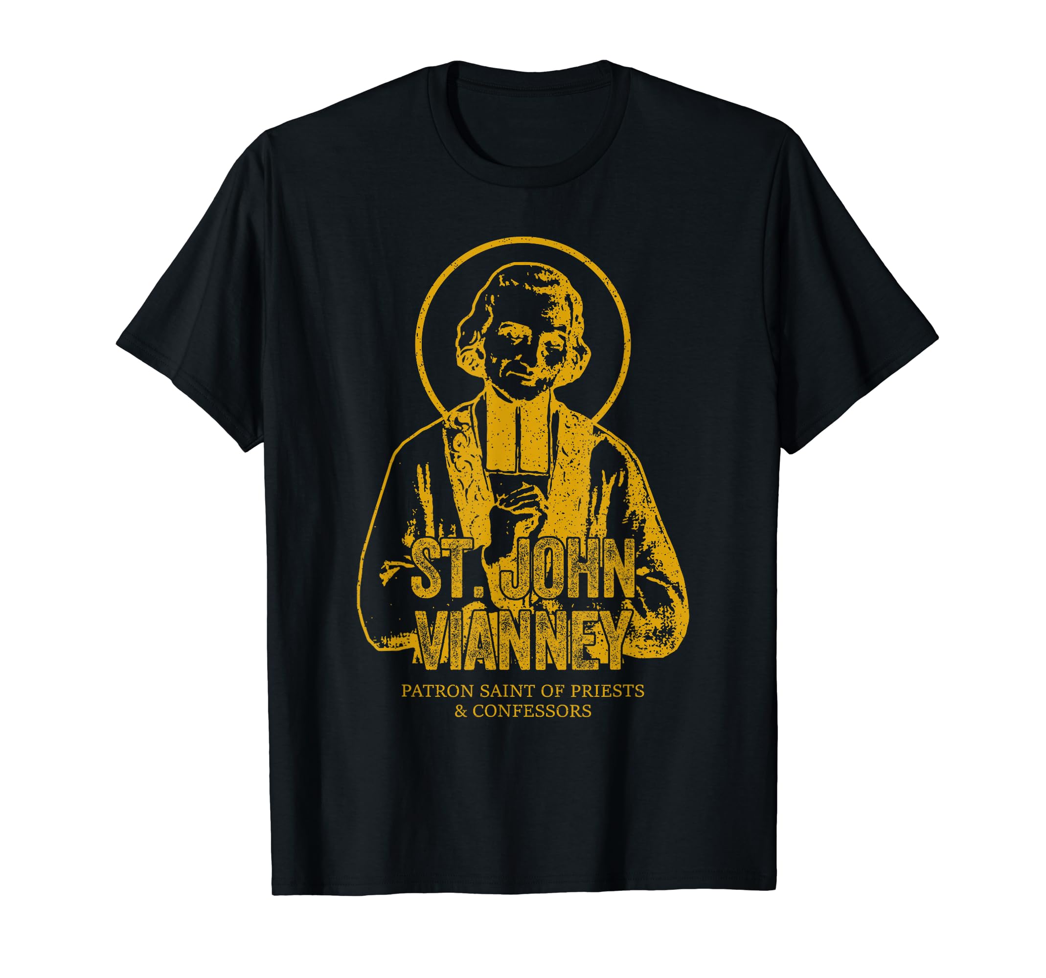 Catholicism Gold St. John Wanney Catholic Christian Saint T-Shirt