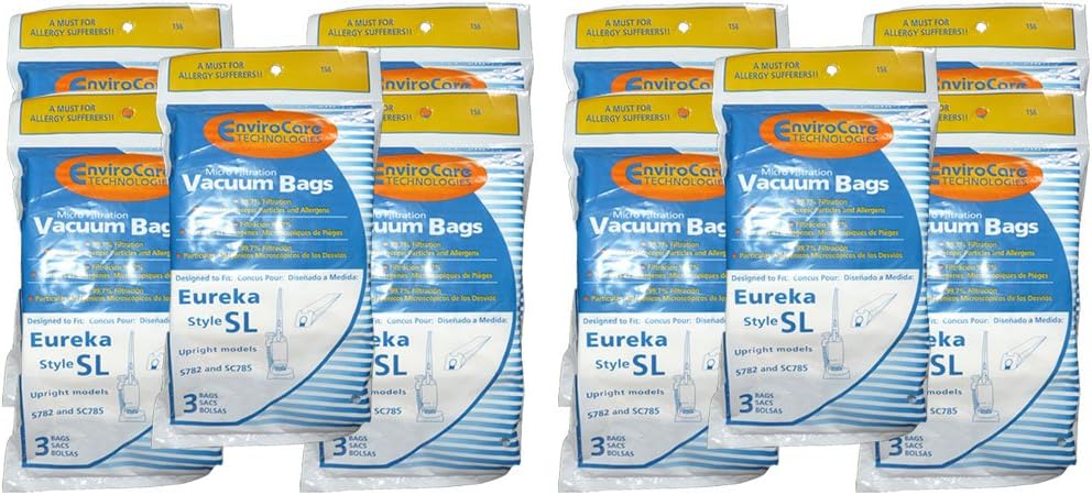 Envirocare Replacement Vacuum Cleaner Bags Designed To Fit Eureka Sanitaire Type SL Upright Vacuum Cleaners, for Models S782, Sc785, 30 Bags
