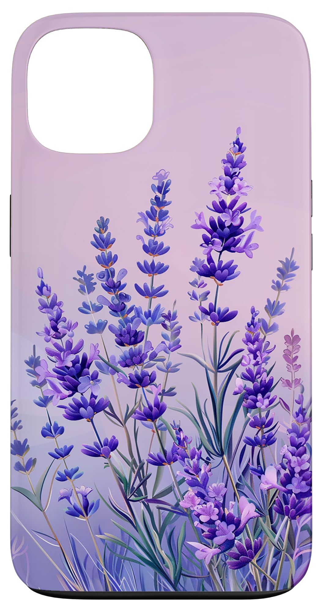 Lavender Floral Pattern Purple Flower Wildflower Case for iPhone 13