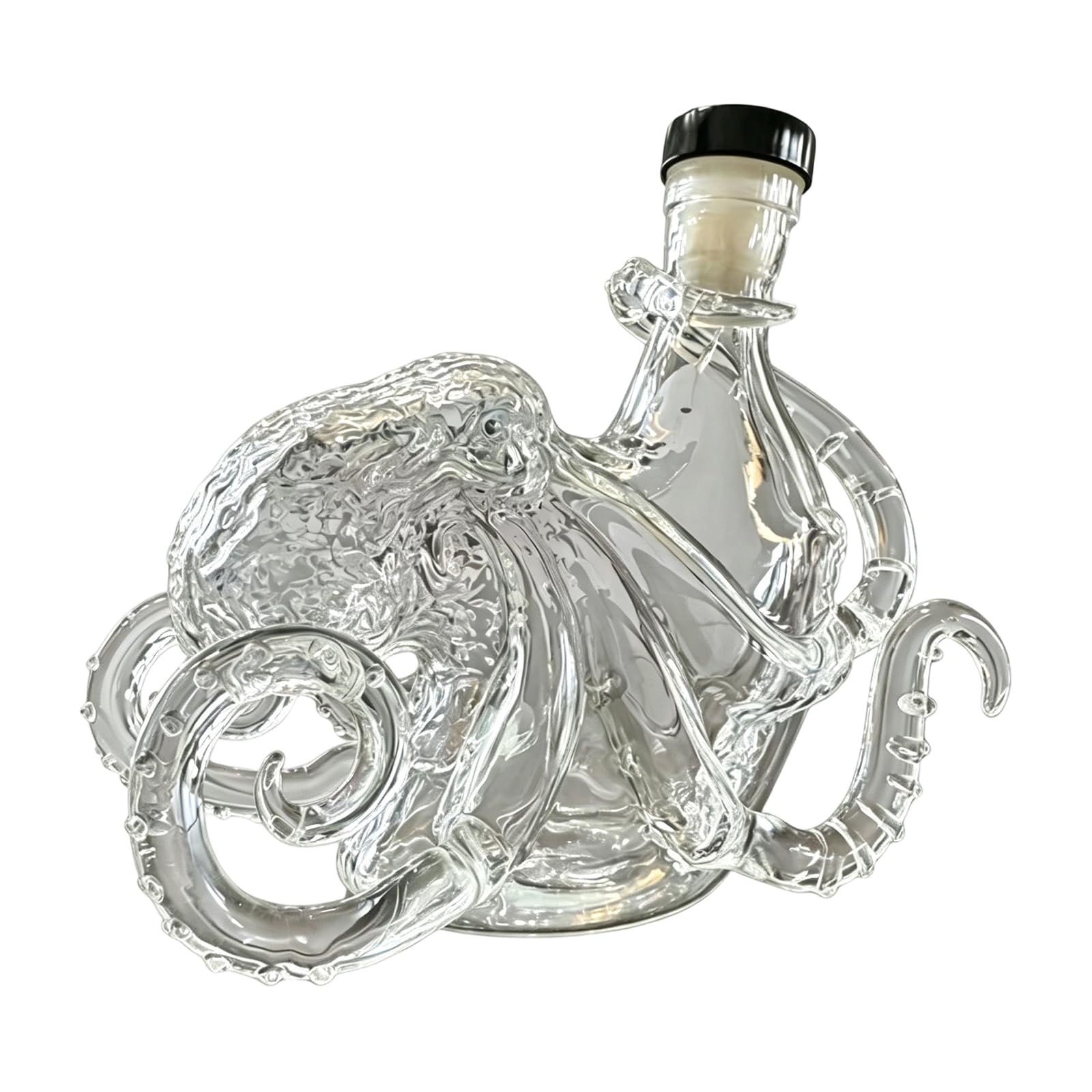 XuQiZZpp Artistic Octopuses Glass Bottle For Travel Friendly Liquid Dispensing And Decorative Use 8Cm Diameter