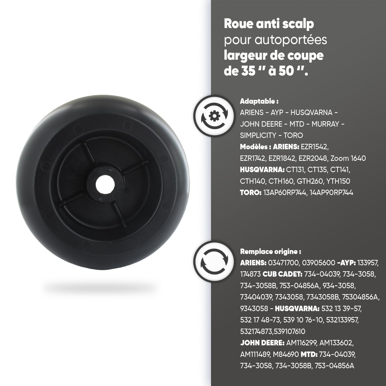 Greenstar 27923 Ruota anti-cuoio capelluto