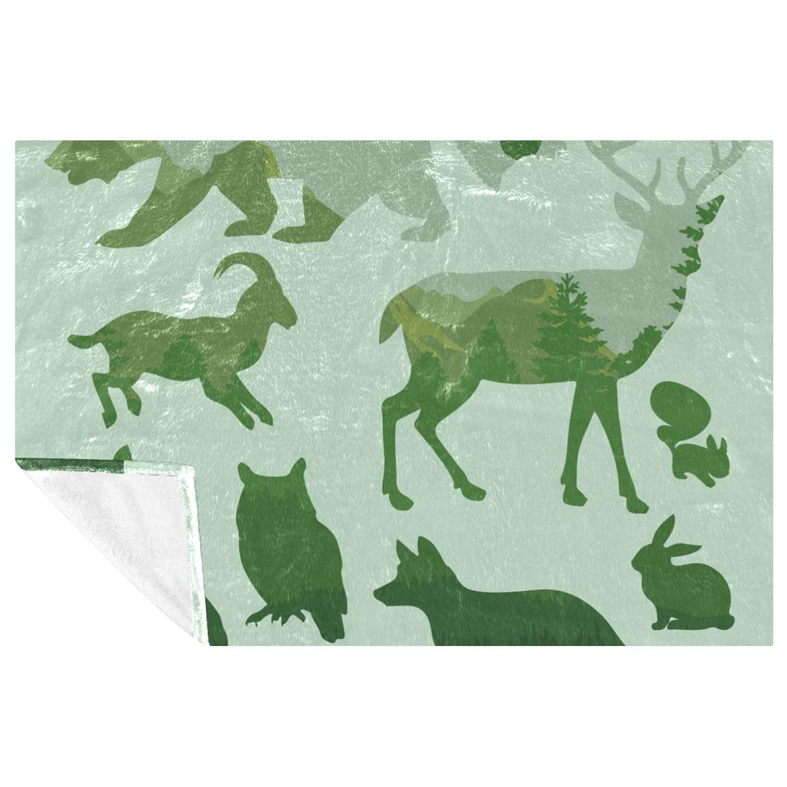 Couverture douce et chaude Silhouettes | Plaid de confort pour toute la famille