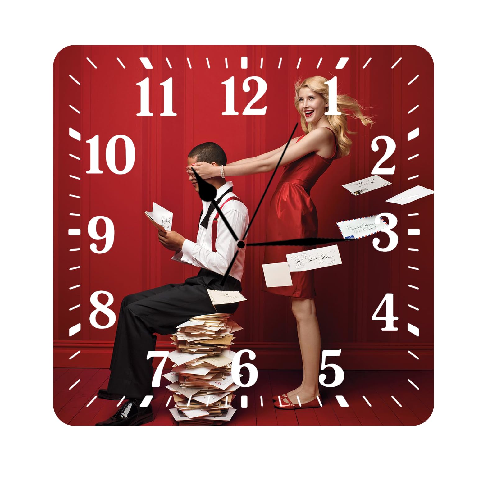 BeNsil Personalized Clock for Kids and Adults, Silent Wall Clock for Living Room Decoration with Photo or Birthday Photos