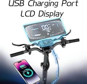 Electric Scooter for Adults, 5000W Dual Motor E-Scooter with up to 55miles Range, top Speed 50MPH, 10.5 Off-Road Tires, Adjustable Handlebar Height, Folding Commuting