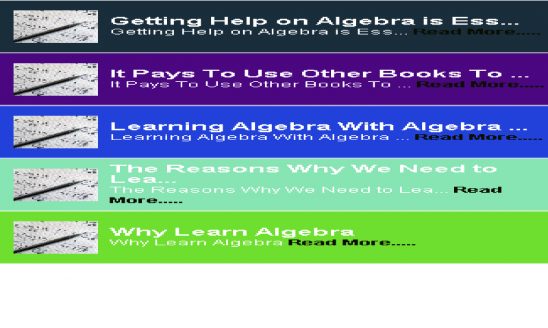 Learn Algebra - App on Amazon Appstore