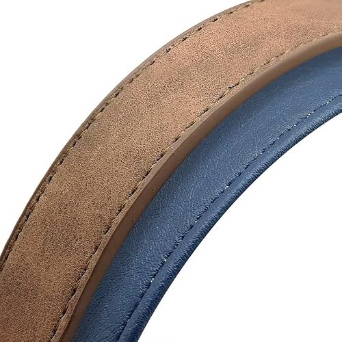 Miniatura 3 de Didog Collar de perro de cuero personalizado, collares de perro grabados con placa de identificación personalizada, collar personalizado acolchado