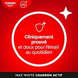 Colgate Max White Charcoal Toothpaste - Activated Charcoal Toothpaste - Clinically Proven to Remove up to 100 Percent Surface Stains* - Toothpaste Multipack - 4 Pack - 75ml Tubes - 5