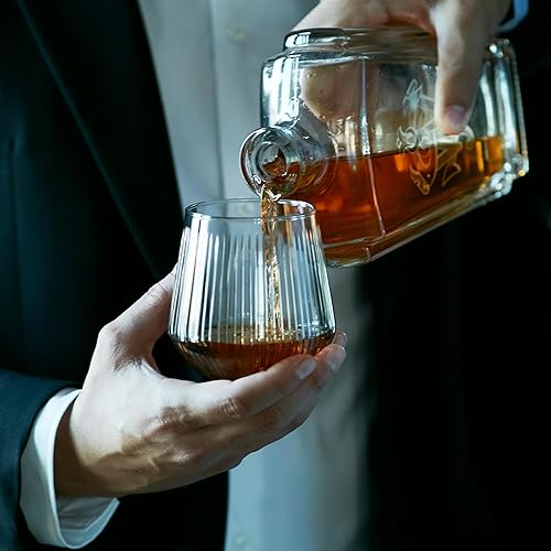 Miniatura 2 de GRACE ERA Rituals - Juego de 2 vasos de whisky a la antigua, vasos de bar de 10 onzas para beber whisky escocés, ron de cóctel, coñac, bourbon,