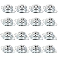 Vista 8 de 16 rodamientos de transferencia de bolas de rodillo de 3/4 pulgadas, unidad de transferencia de bola redonda de acero al carbono montada en brida