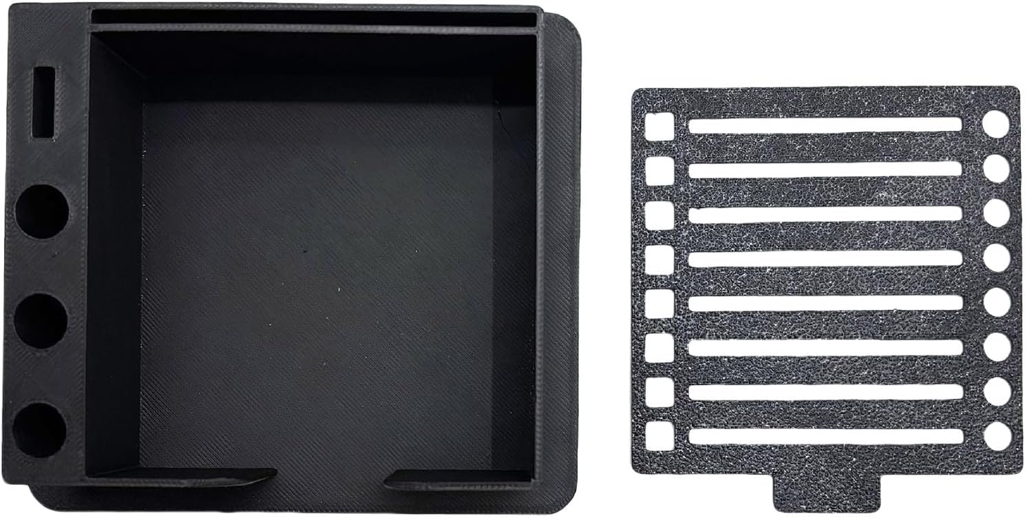 Space-Saving Note Storage Box With Quick-Access Tray & Pen Holder For Office Supplies Efficiency Desk Tray