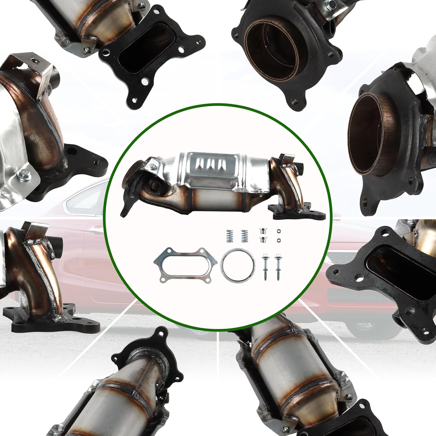 High Flow Front Catalytic Converter Fit for 2008 2009 2010 2011 2012 Honda Accord 2.4L, Honda Acura TSX 2009 2010 2011 2012 2013 2014 2.4L, 16590, 40870