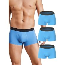 Men's Cotton Trunk Underwear 3 Pack Short Leg Open-Fly Briefs