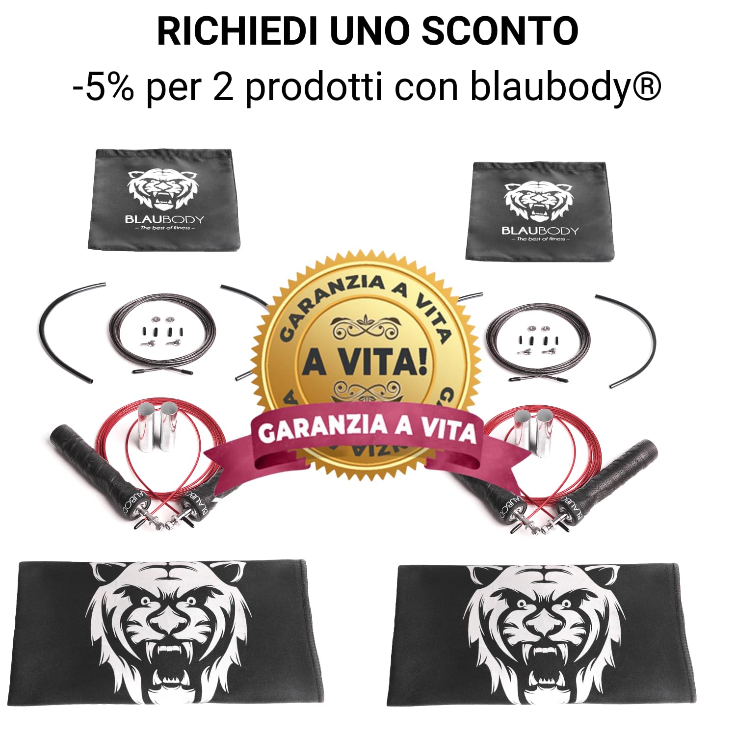 Corda per Saltare con Pesi Veloce Regolabile Speed Jump Rope Crossfit Uomo/Donna Corda Per Saltare Pesante (160g x2 + Asciugamano Microfibra incluso) Skipping Rope Corda Boxe Salto Corda