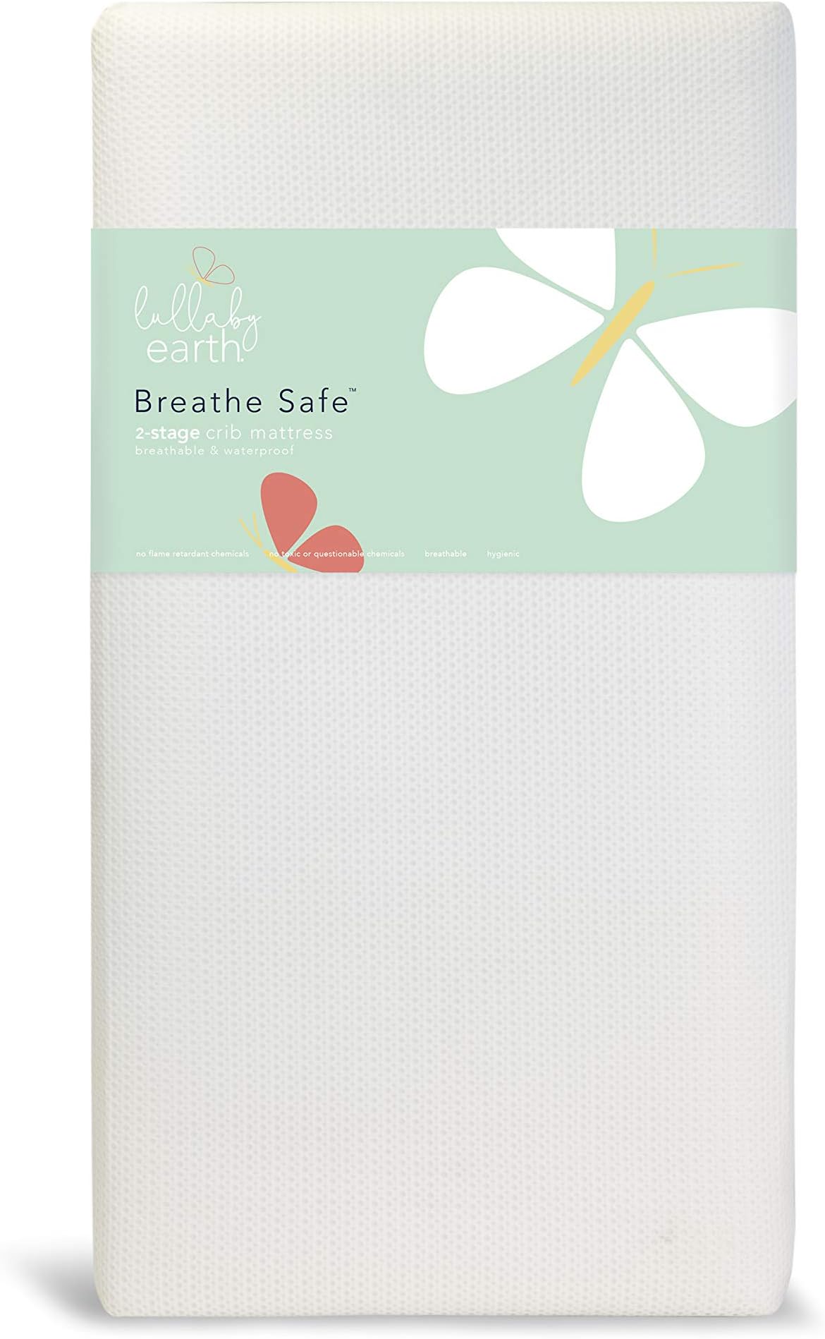 Lullaby Earth Breeze 2- Stage Crib Mattress - White