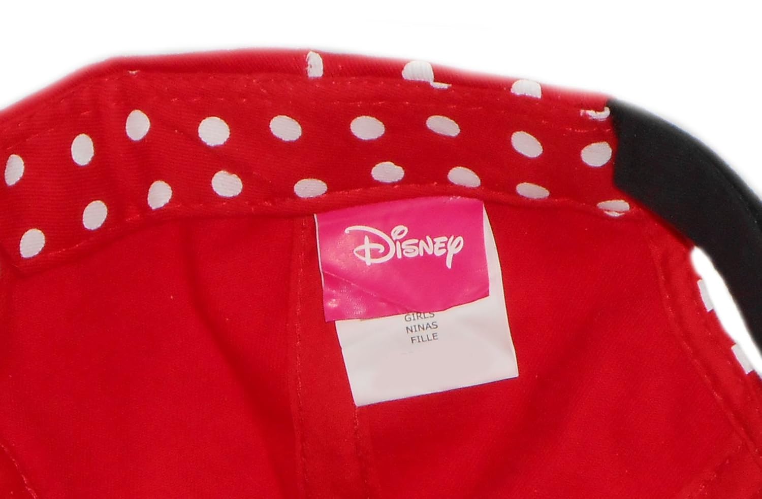 Disney Kids Red Minnie Mouse Polka Dot Baseball Cap with Bow : Clothing, Shoes & Jewelry