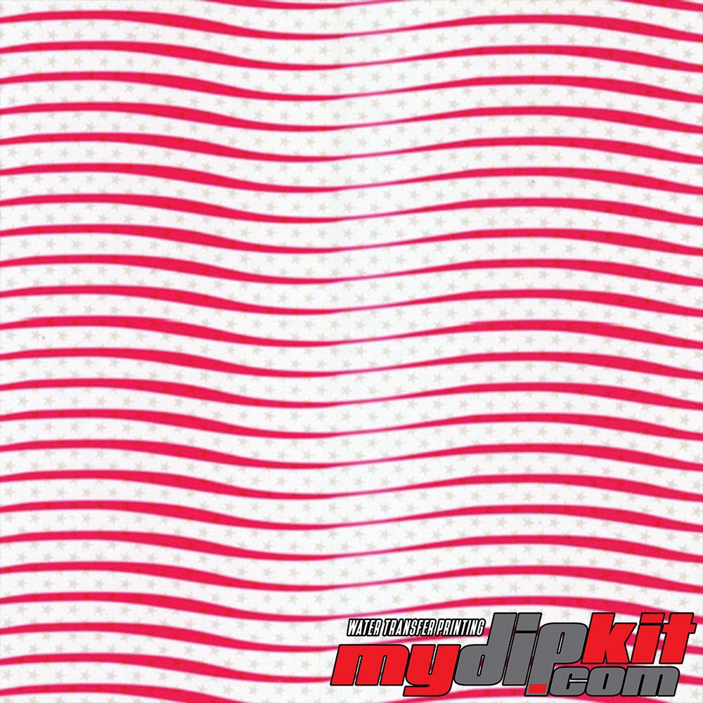 Hydrographic Film - Water Transfer Printing - Hydro Dipping - Stars and Stripes - LL-105-A